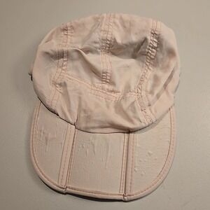 VTG FITKICKS Pink Folding Pocket Hat Faded Cotton Nylon Strapback Cap Tactical